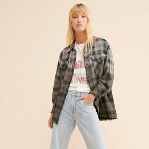 Free People | We the Free Anneli Plaid Cotton Shirt Jacket